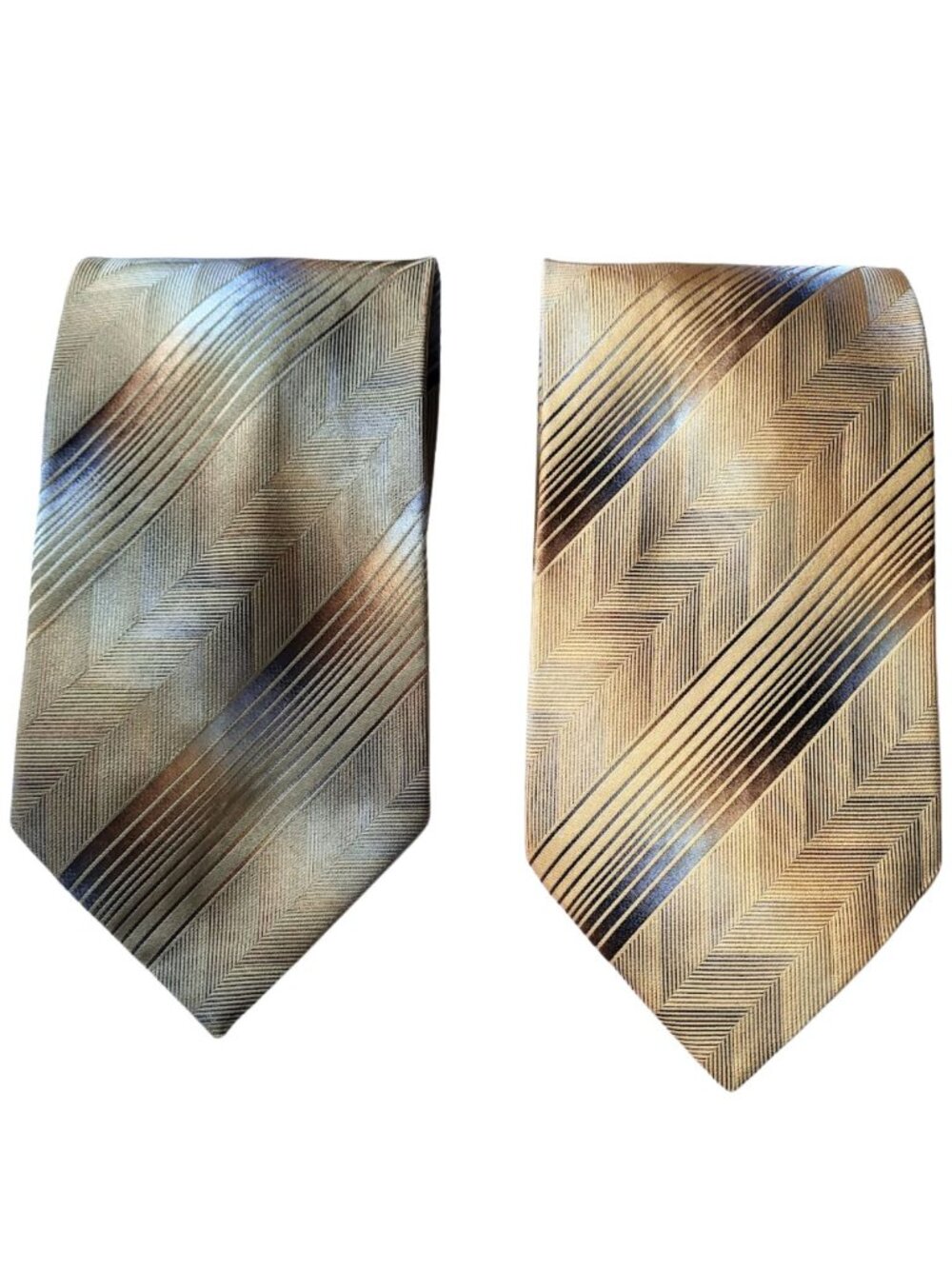 ANDREA GARAVANI Bundle Of 2 Made In Italy Silk Dress Ties - Men's OS